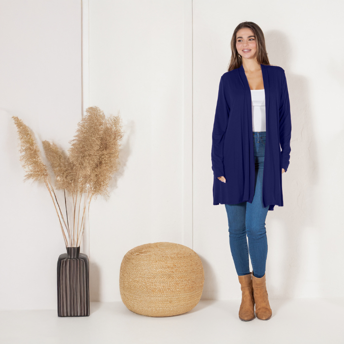 Long Sleeve Cardigan (Straight Hem)