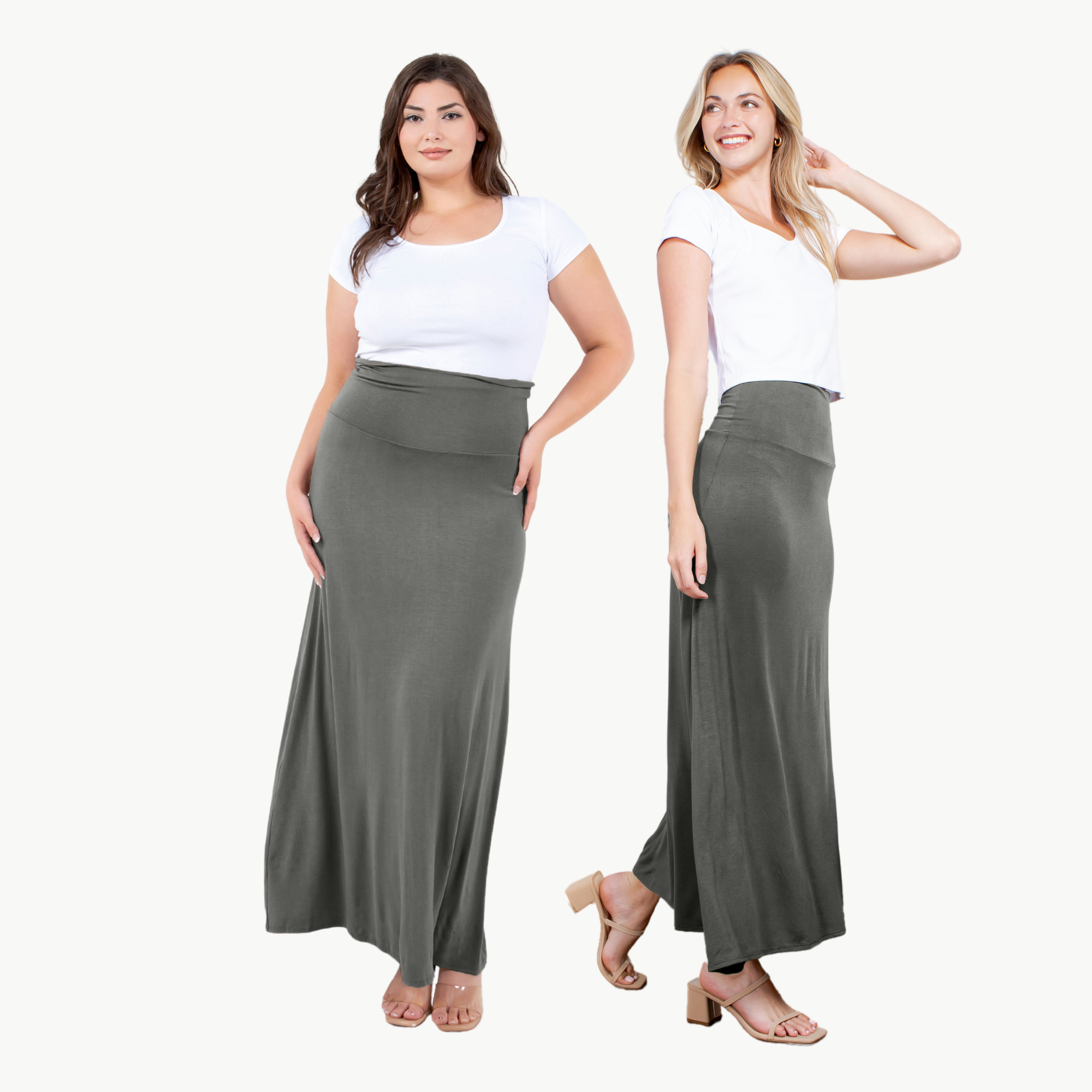 Maxi Skirt – High Waist Flowy Long Skirt for Casual & Dressy Outfits