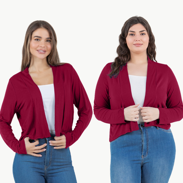 Long Sleeve Cropped Cardigan