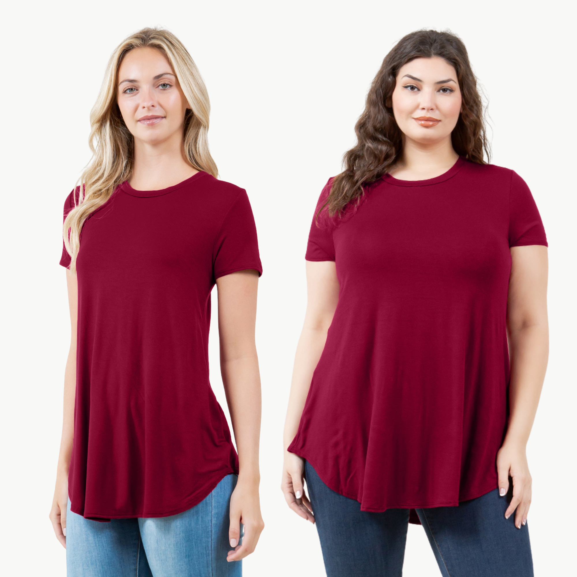 Short Sleeve Tunic Top – Loose Fit Blouse for Casual Wear