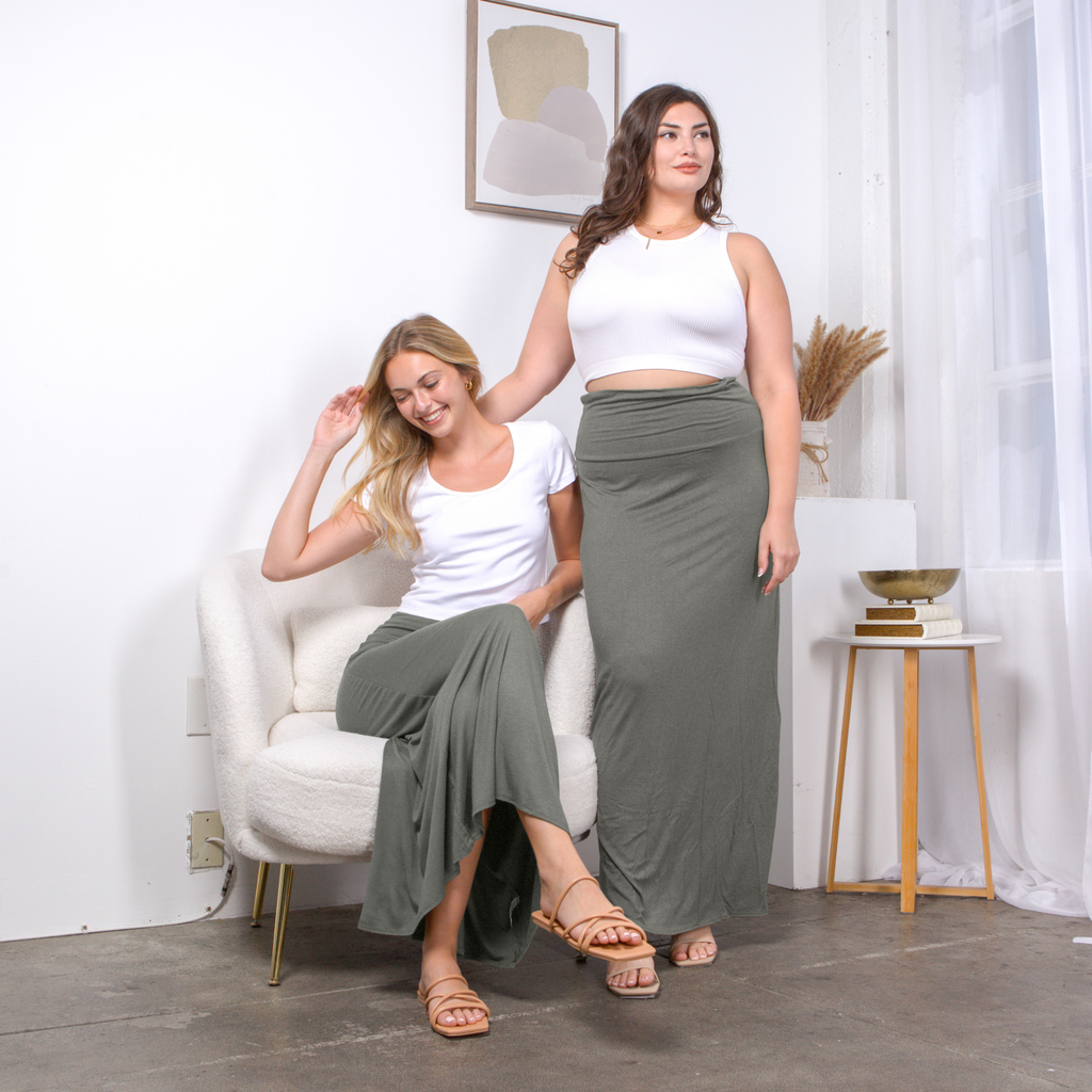 Maxi Skirt – High Waist Flowy Long Skirt for Casual & Dressy Outfits