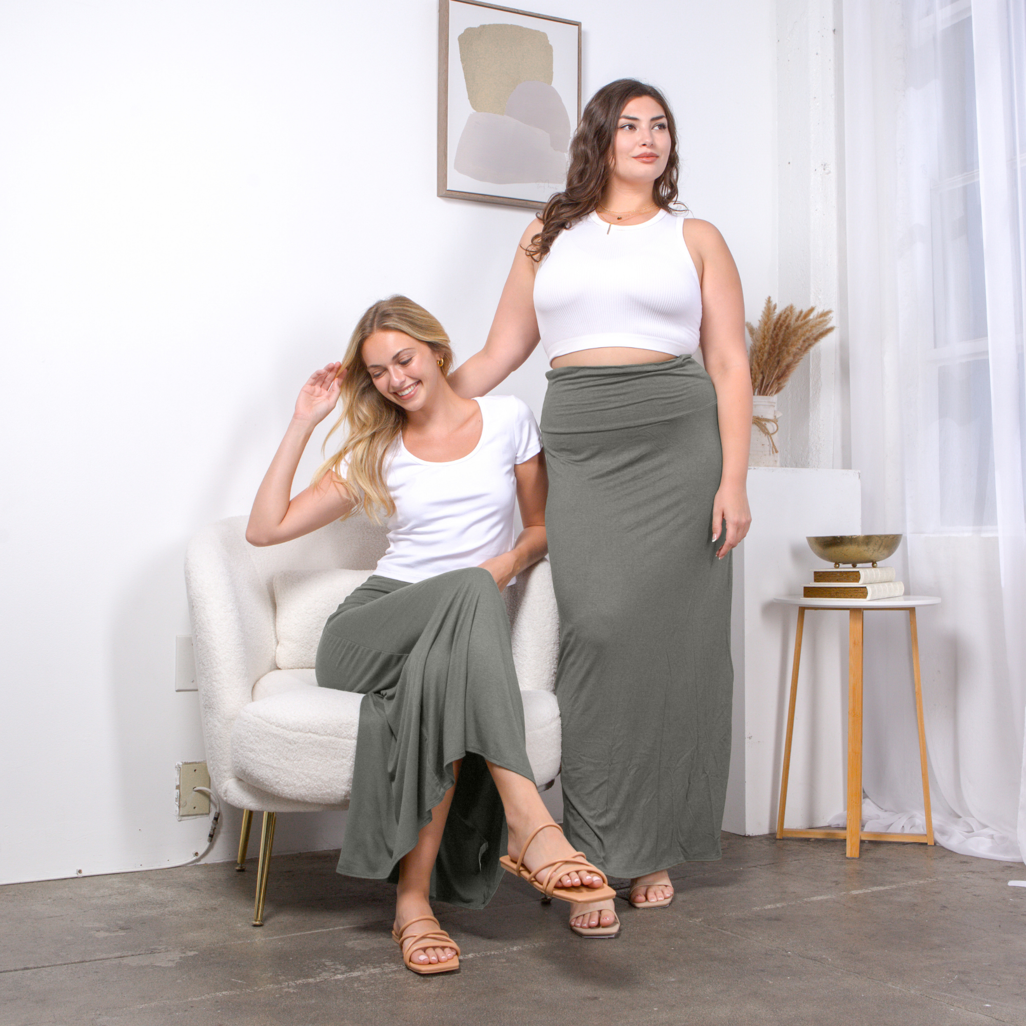 Maxi Skirt – High Waist Flowy Long Skirt for Casual & Dressy Outfits