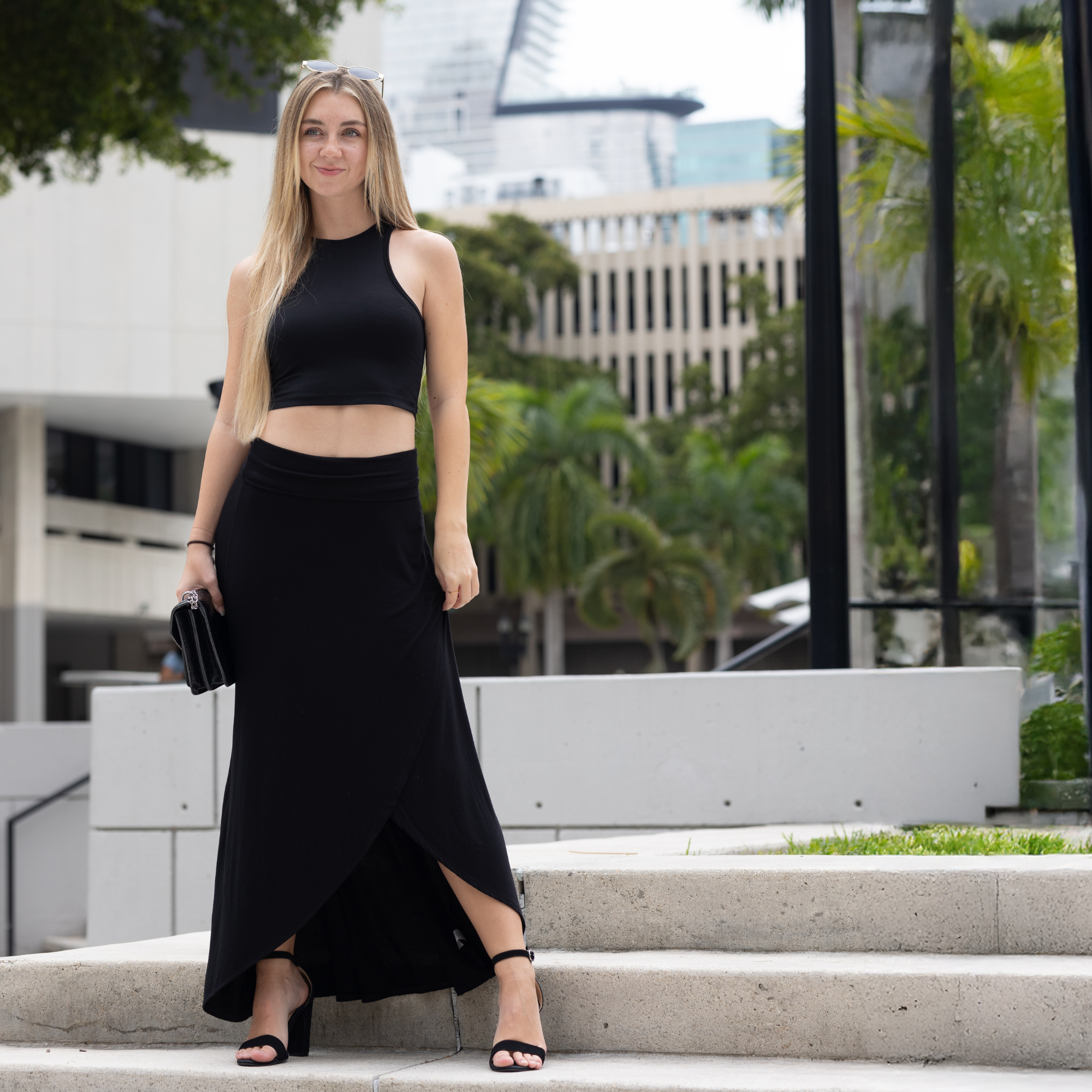 Cross over Midi Skirt