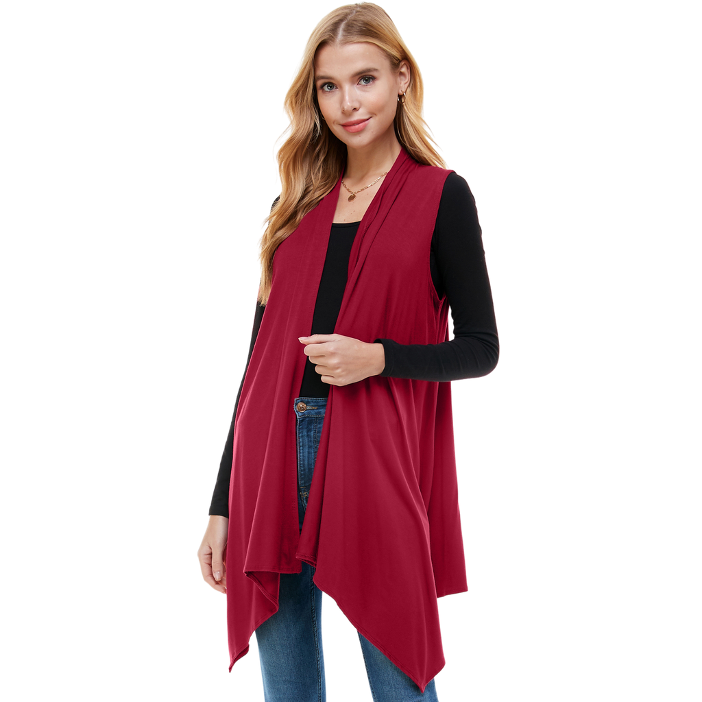 3-Pack Sleeveless Cardigan – Open Front Lightweight Azules 2DC