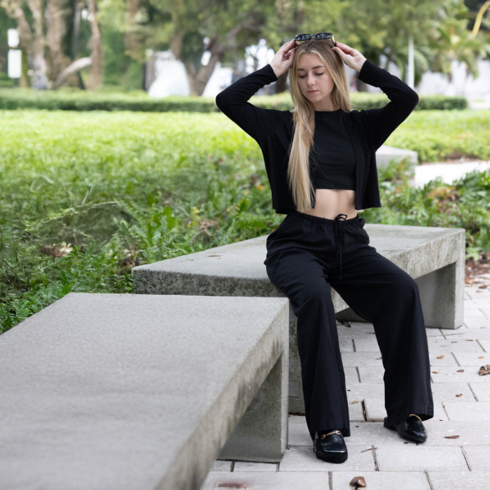 Long Sleeve Cropped Cardigan