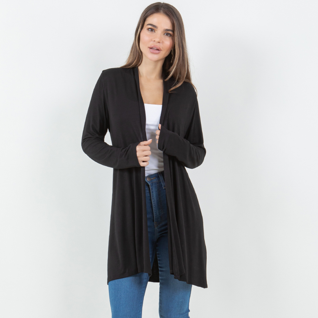 3-Pack Long Sleeve Cardigan (Straight Hem) Azules 2DC