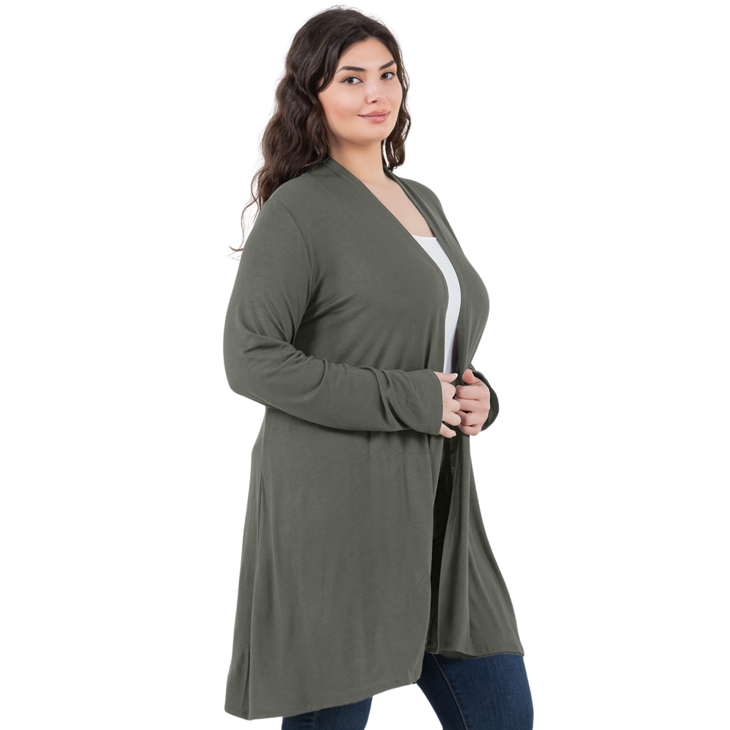 3-Pack Long Sleeve Cardigan (Straight Hem) Azules 2DC