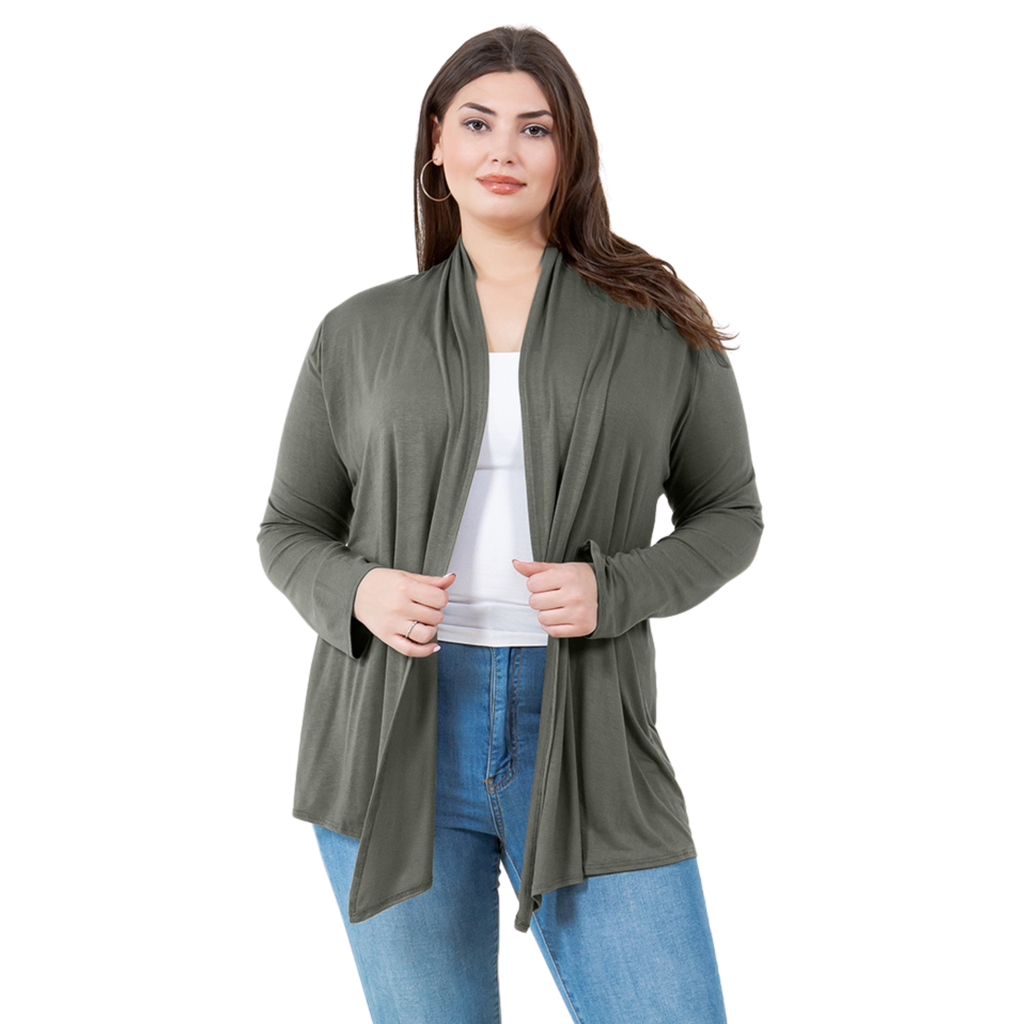 3-Pack Long Sleeve Cardigan – Open Front Lightweight Cardigan Azules 2DC