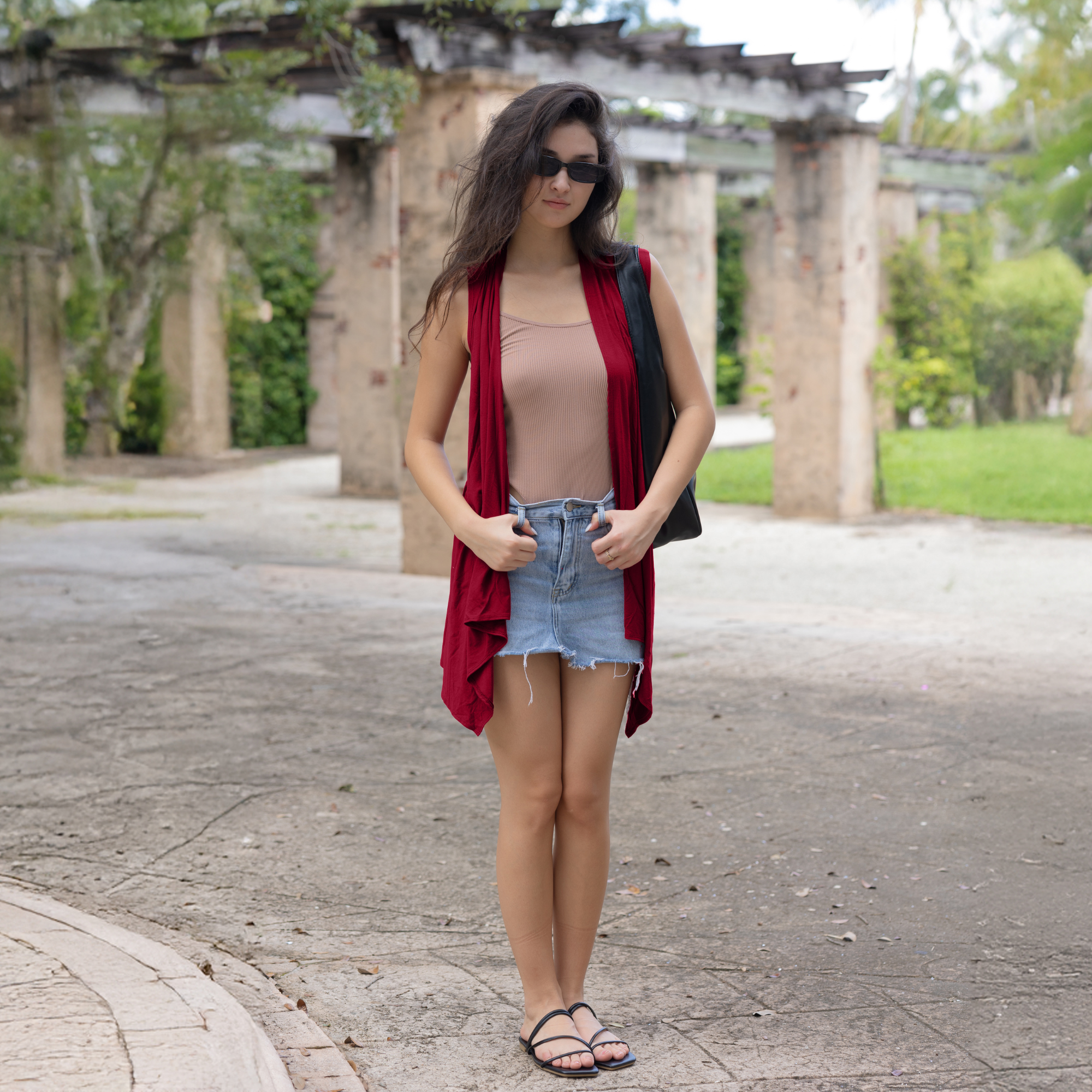 Sleeveless Cardigan – Open Front Lightweight
