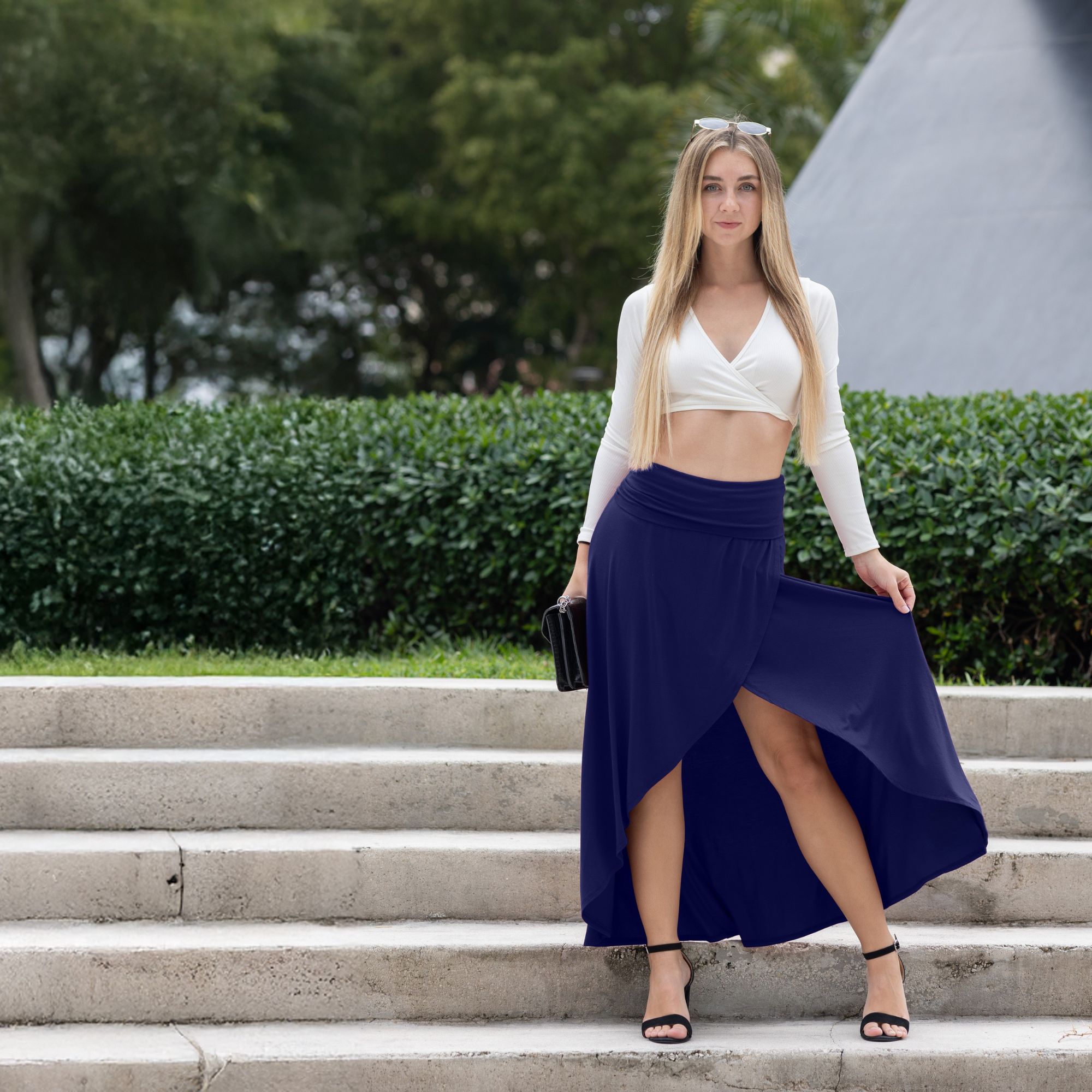 Cross over Midi Skirt