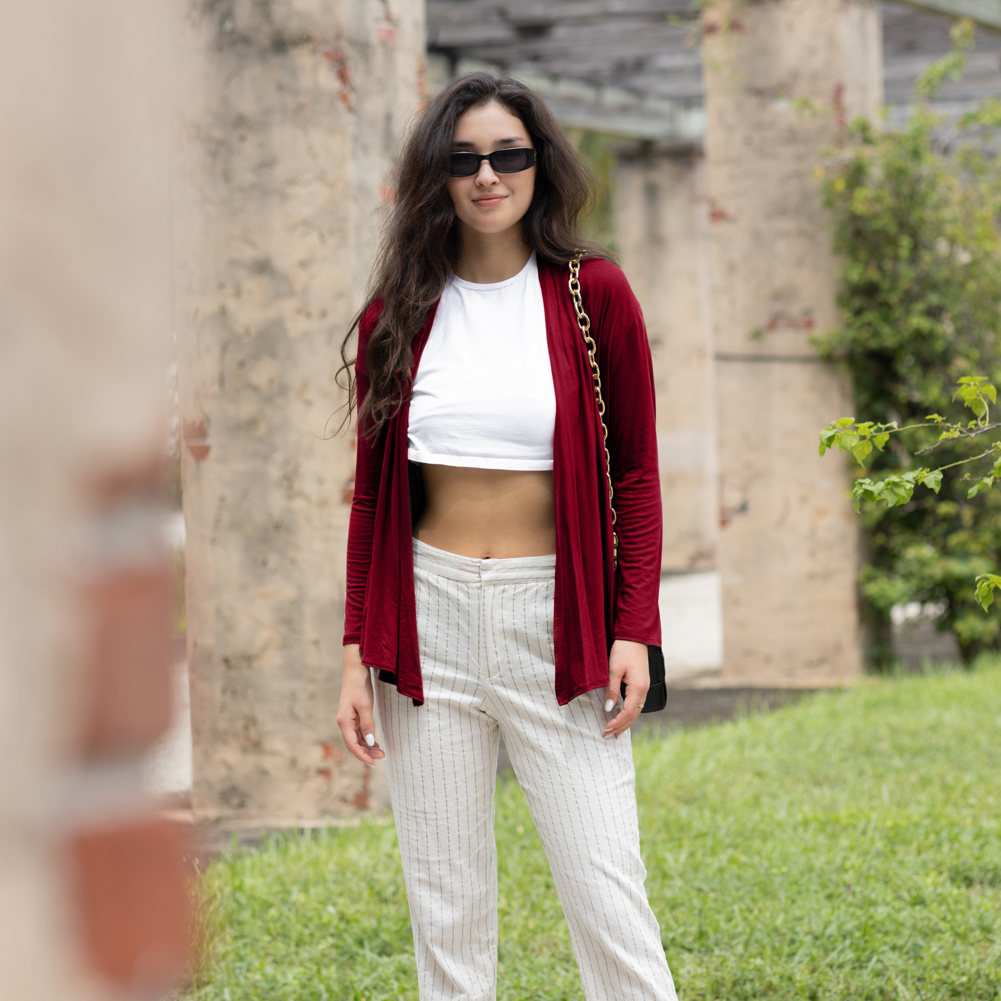 Long Sleeve Cardigan – Open Front Lightweight Cardigan