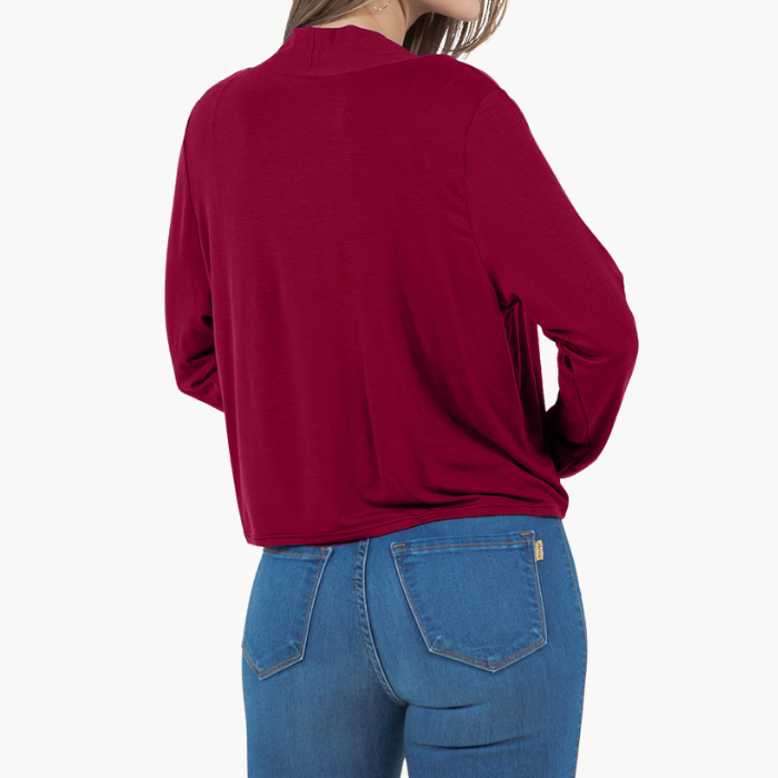 Long Sleeve Cropped Cardigan