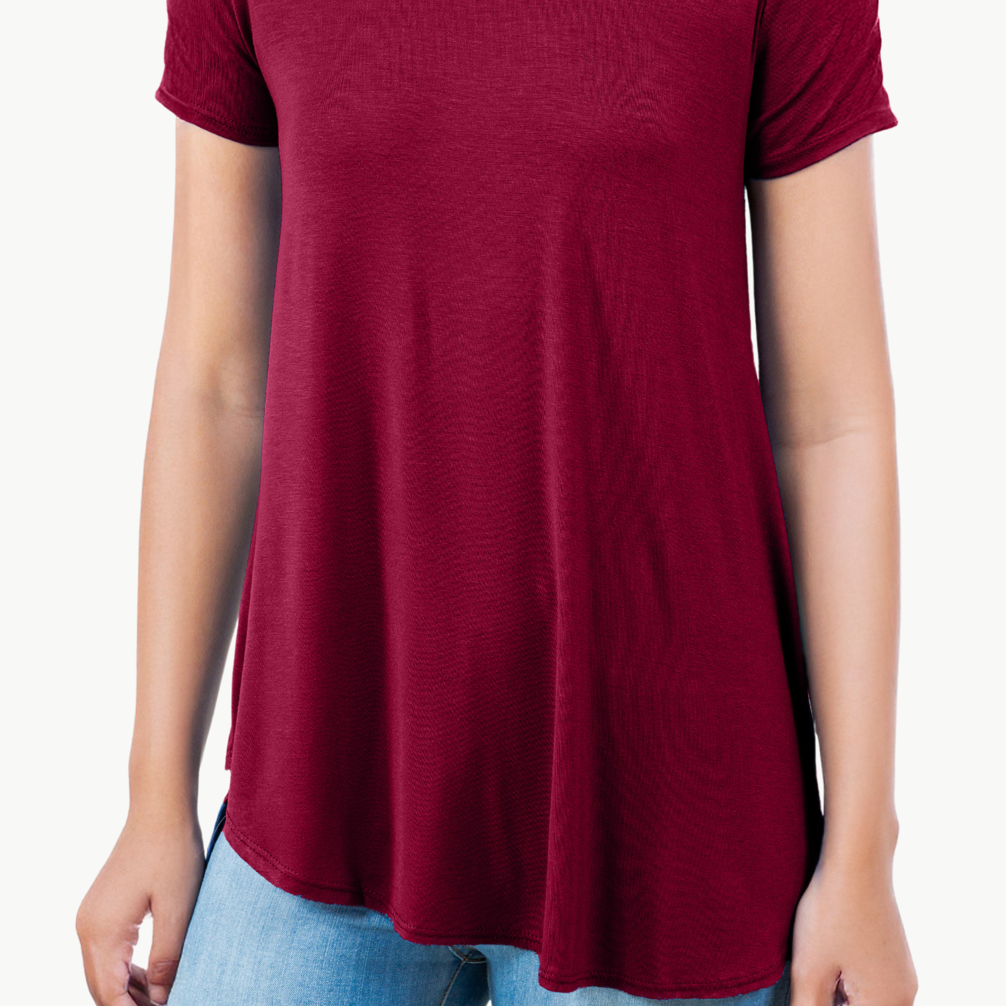 Short Sleeve Tunic Top – Loose Fit Blouse for Casual Wear