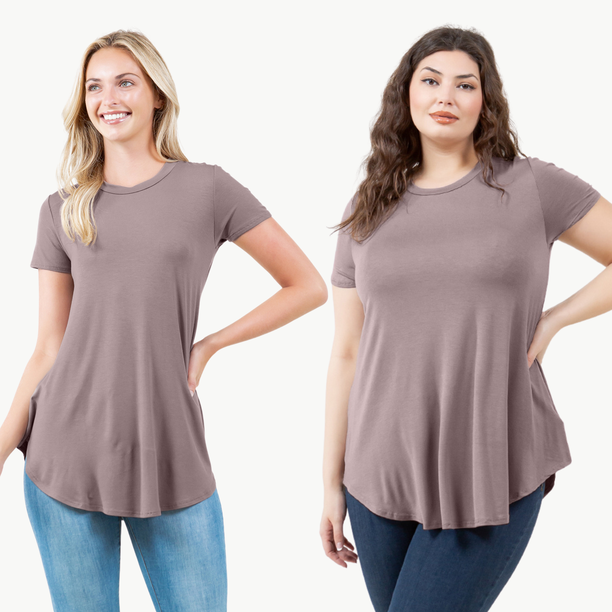 Short Sleeve Tunic Top – Loose Fit Blouse for Casual Wear