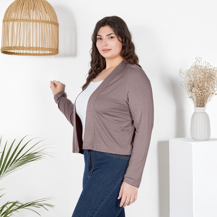 Long Sleeve Cropped Cardigan