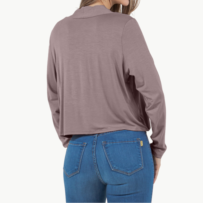 Long Sleeve Cropped Cardigan