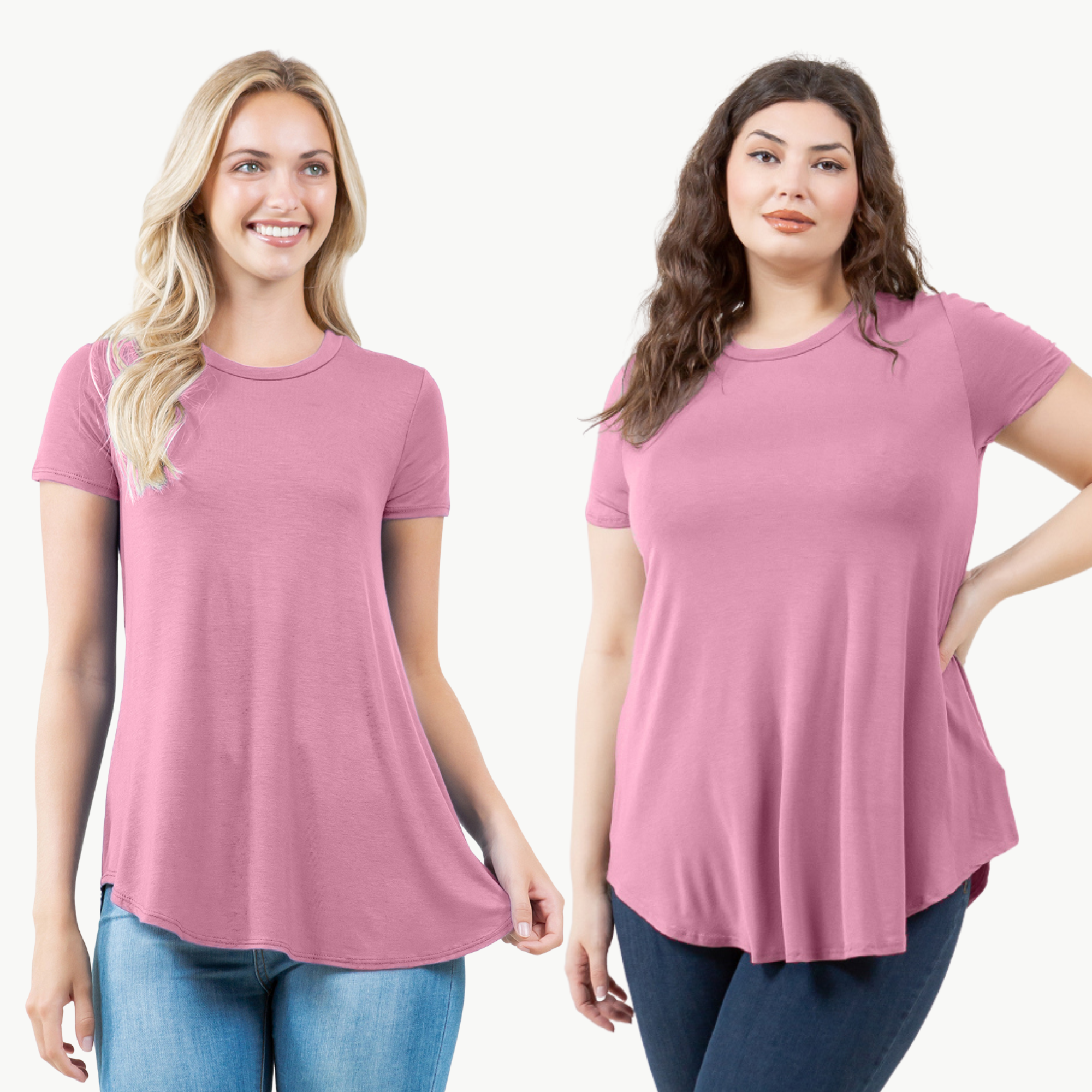 Short Sleeve Tunic Top – Loose Fit Blouse for Casual Wear