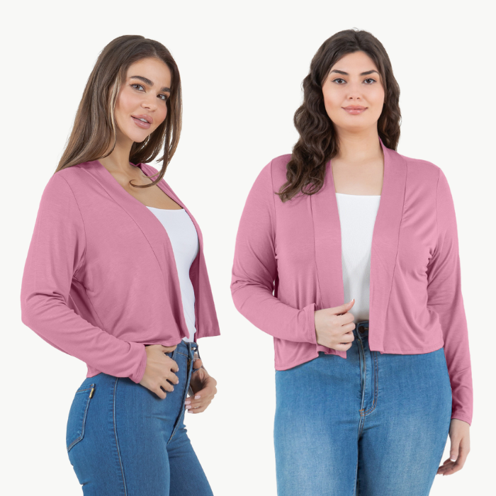 Long Sleeve Cropped Cardigan