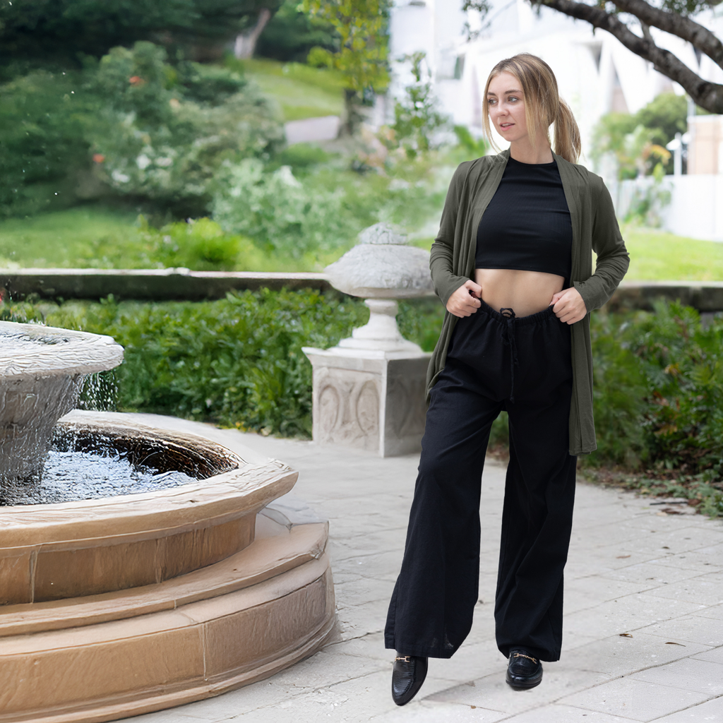 3-Pack Long Sleeve Cardigan (Straight Hem) Azules 2DC