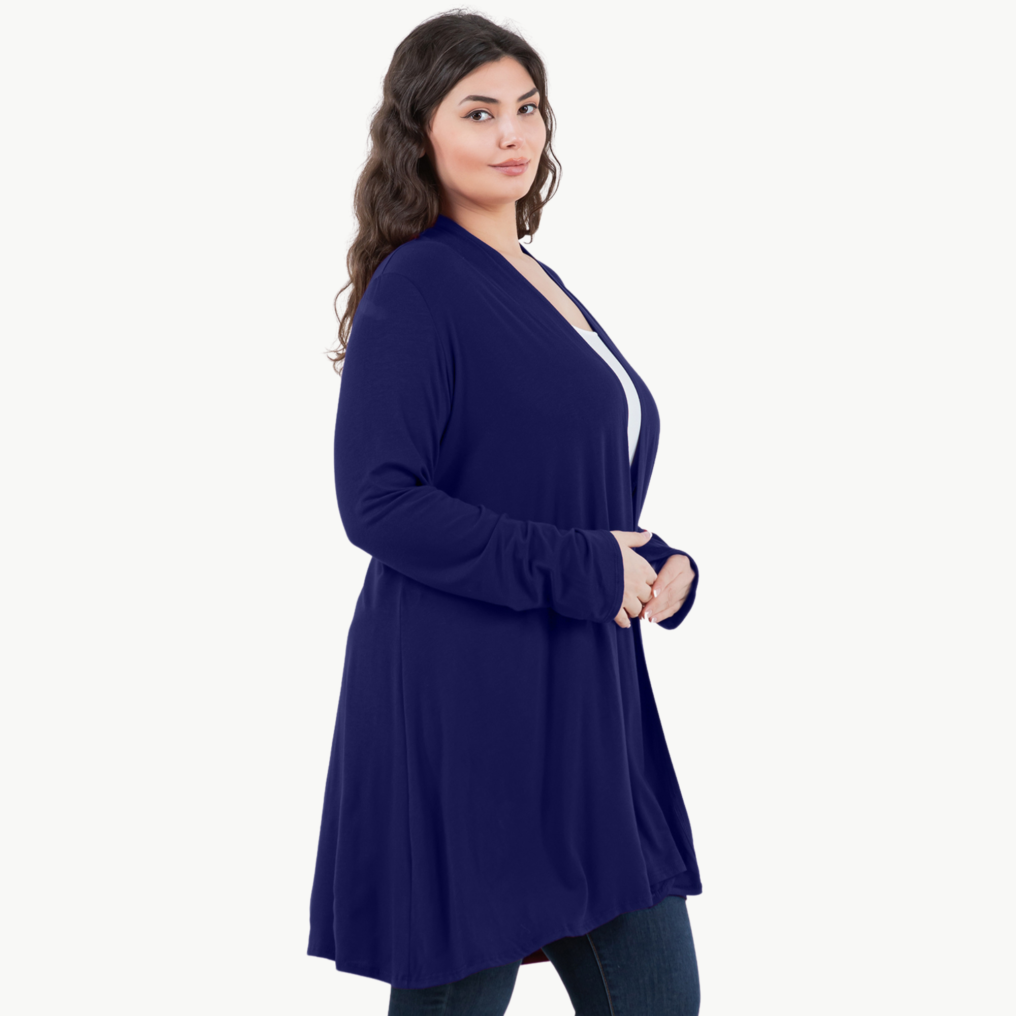 3-Pack Long Sleeve Cardigan (Straight Hem) Azules 2DC