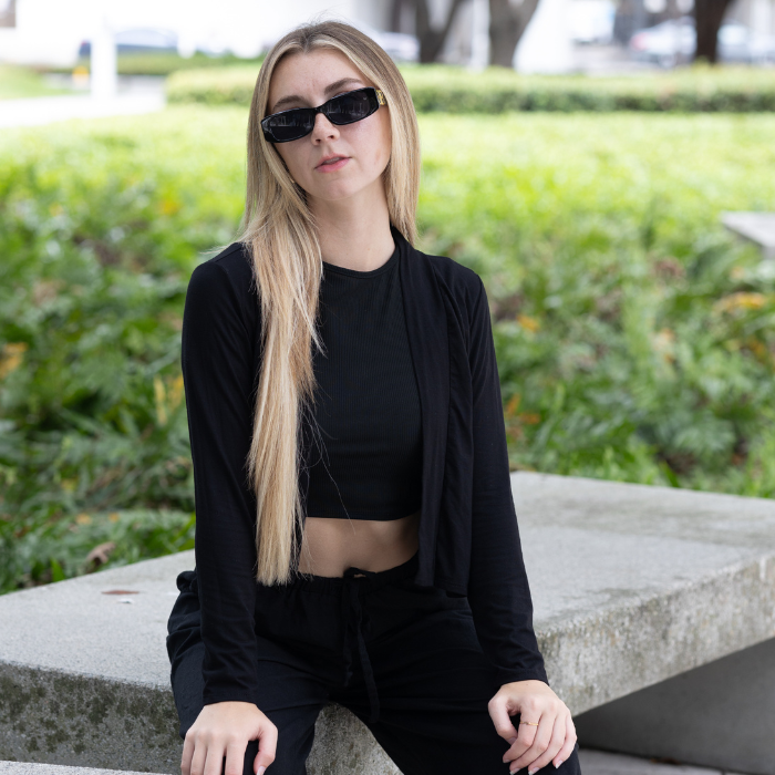 Long Sleeve Cropped Cardigan
