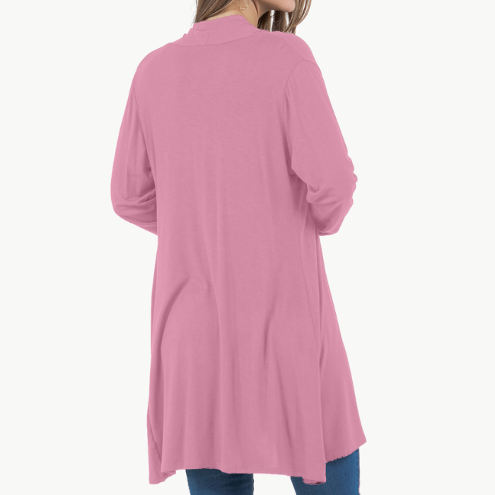 Long Sleeve Cardigan (Straight Hem)