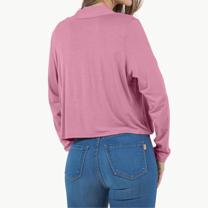 Long Sleeve Cropped Cardigan