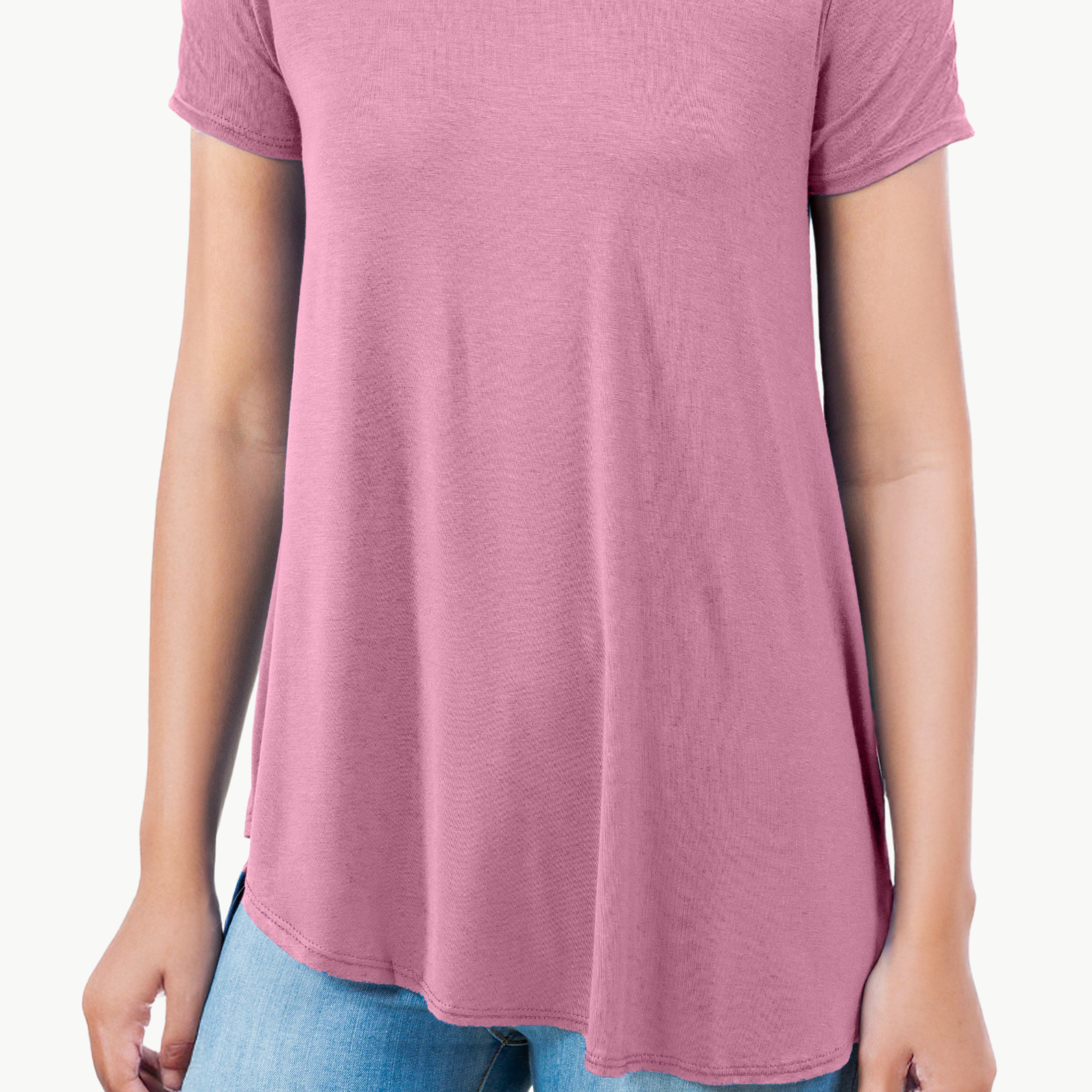Short Sleeve Tunic Top – Loose Fit Blouse for Casual Wear