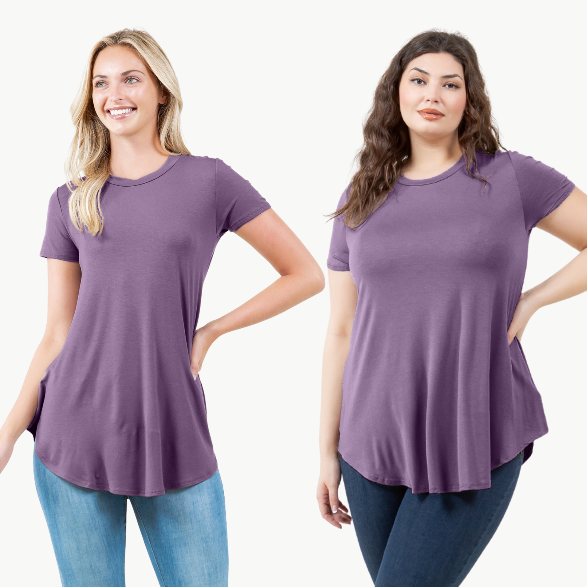 Short Sleeve Tunic Top – Loose Fit Blouse for Casual Wear