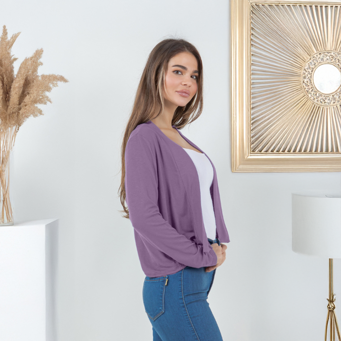 Long Sleeve Cropped Cardigan