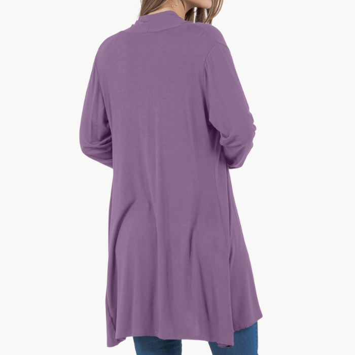 Long Sleeve Cardigan (Straight Hem)