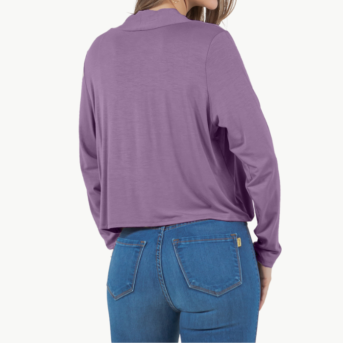 Long Sleeve Cropped Cardigan