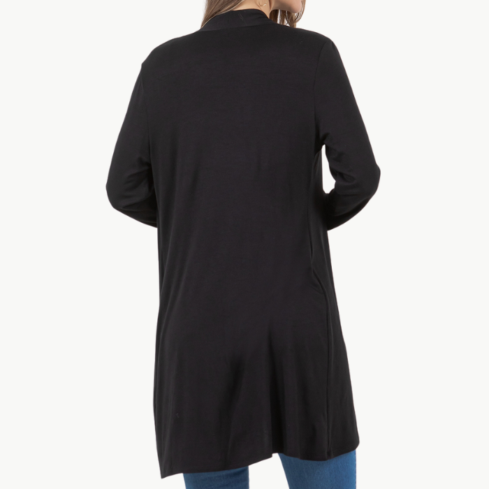 Long Sleeve Cardigan (Straight Hem)