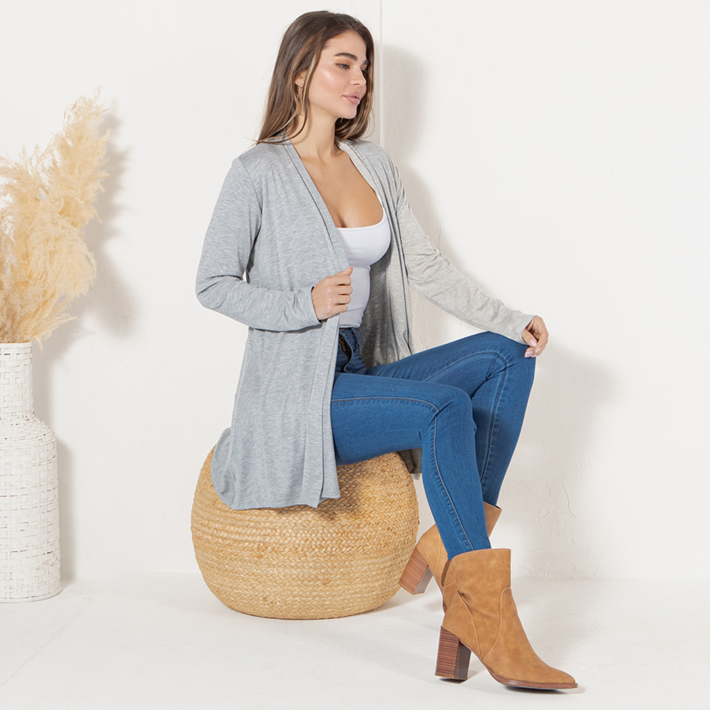 3-Pack Long Sleeve Cardigan (Straight Hem) Azules 2DC