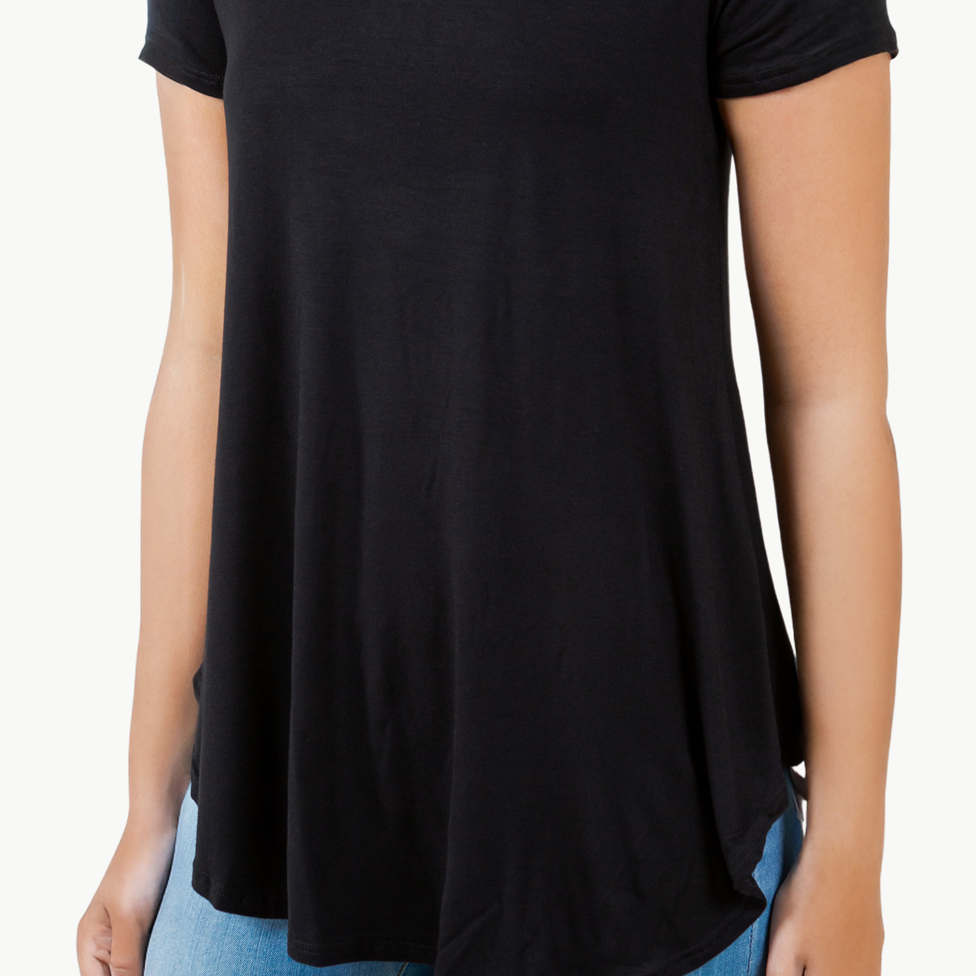 Short Sleeve Tunic Top – Loose Fit Blouse for Casual Wear