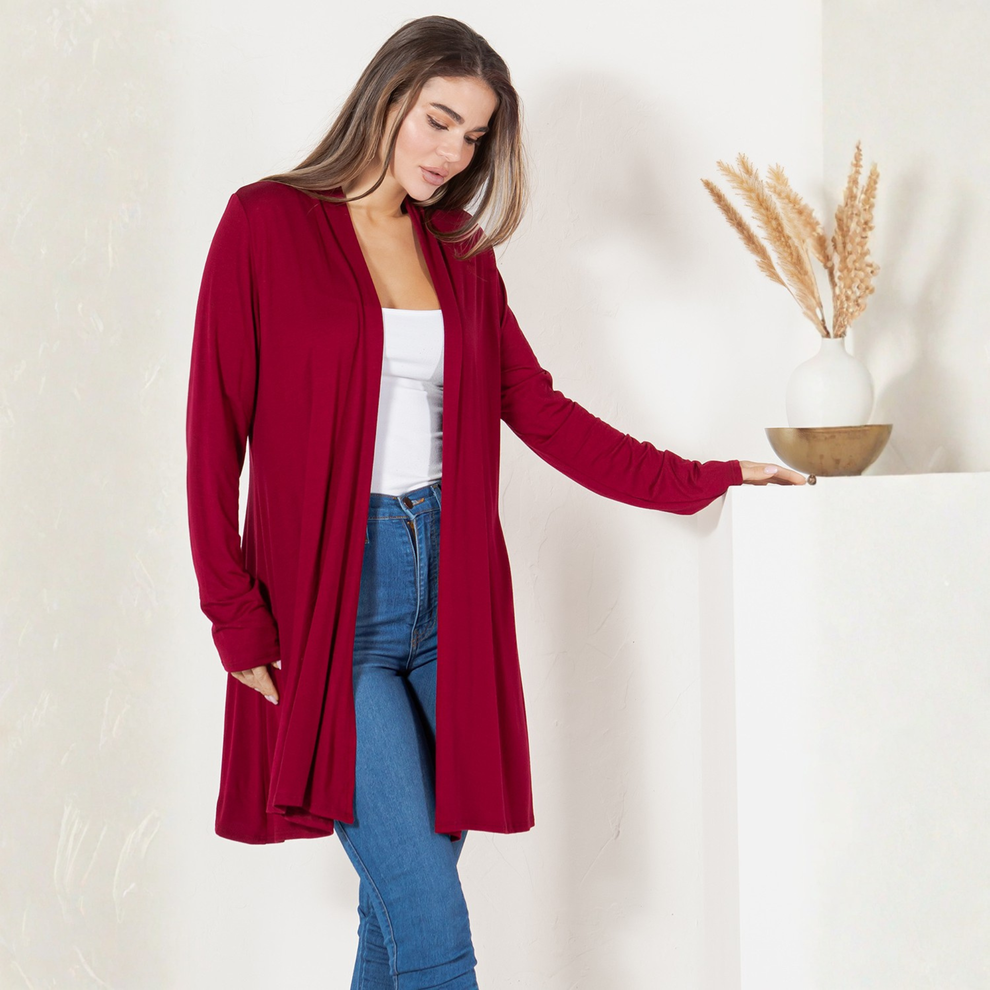 3-Pack Long Sleeve Cardigan (Straight Hem) Azules 2DC