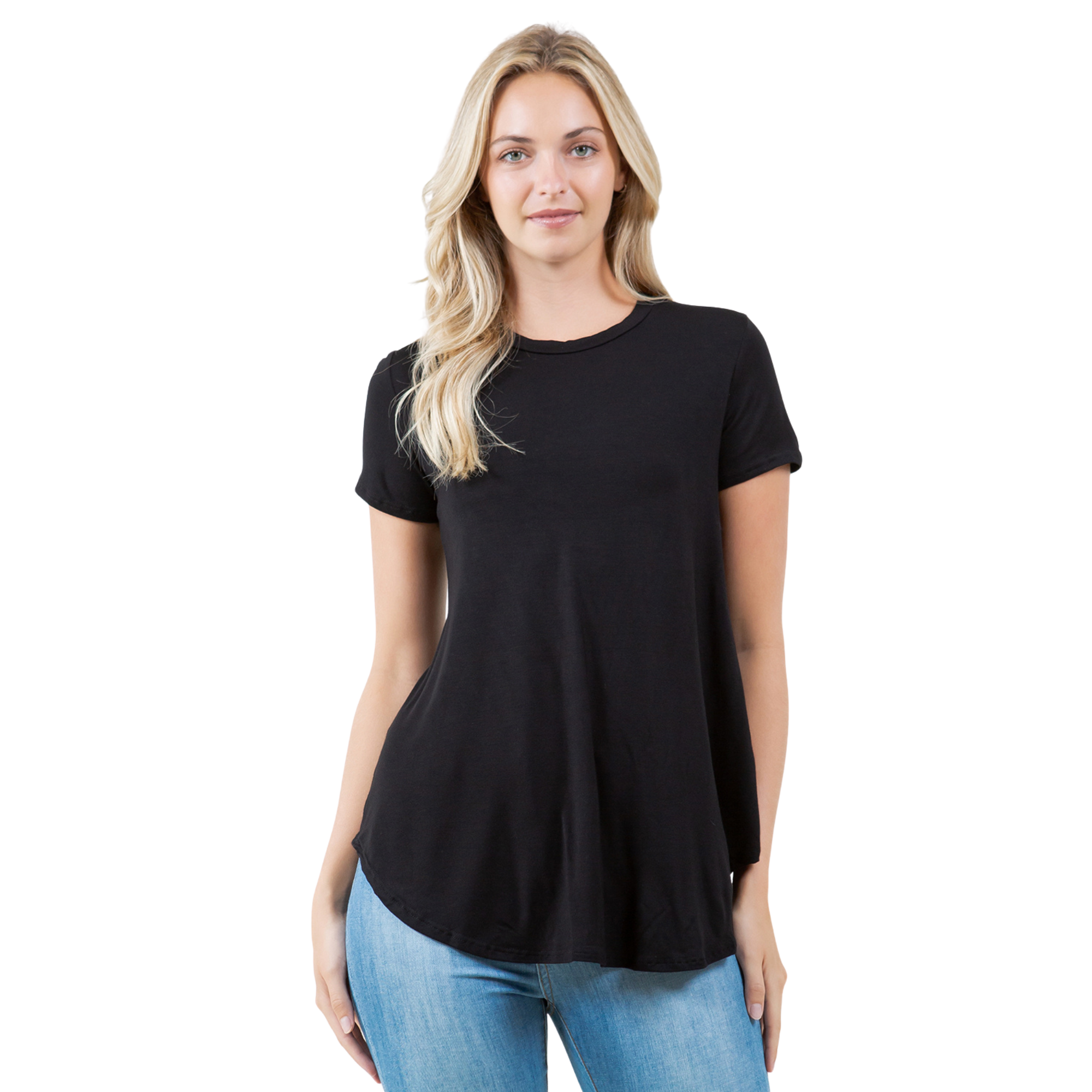 3-Pack Short Sleeve Tunic Top – Loose Fit Blouse for Casual Wear Azules 2DC