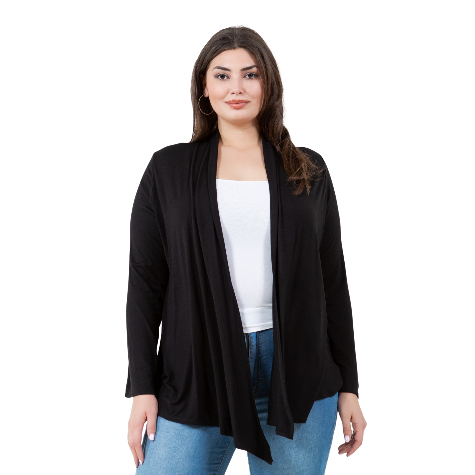 3-Pack Long Sleeve Cardigan – Open Front Lightweight Cardigan Azules 2DC