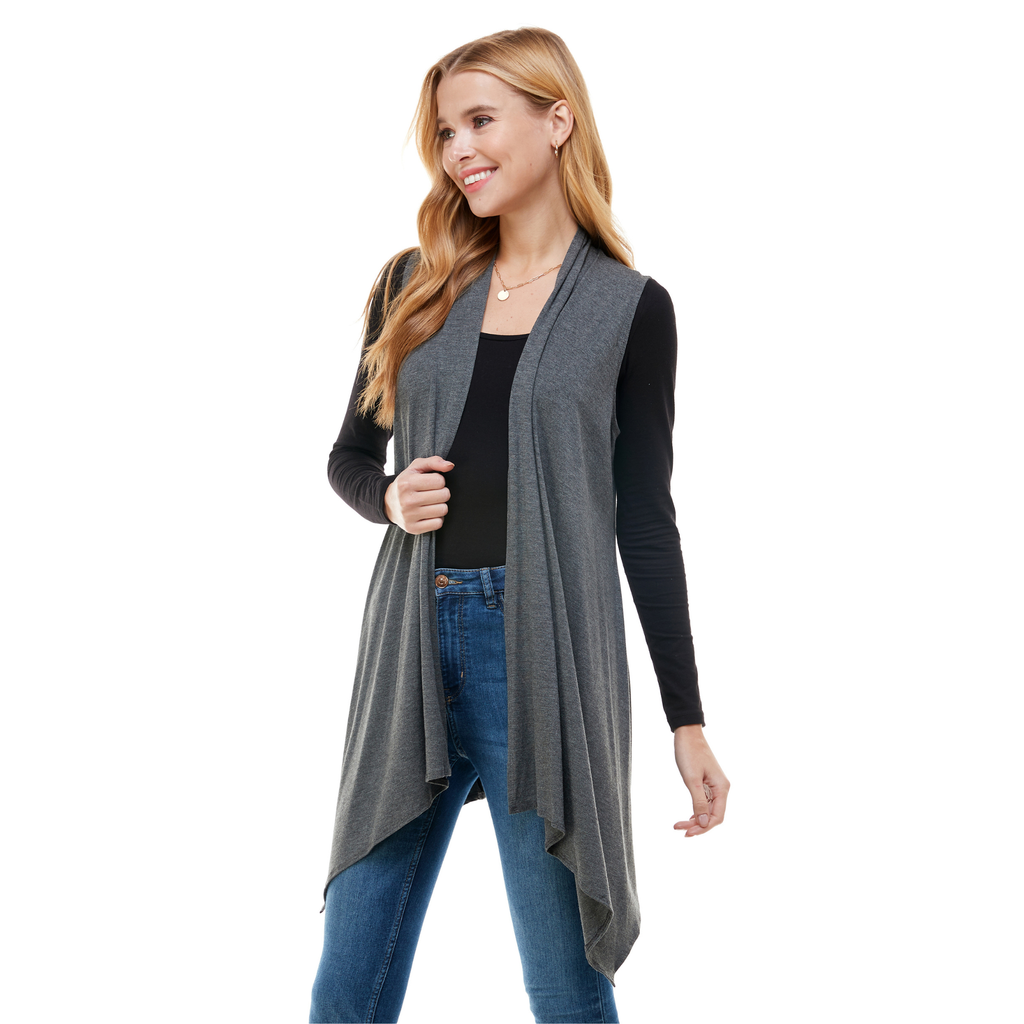 3-Pack Sleeveless Cardigan – Open Front Lightweight Azules 2DC