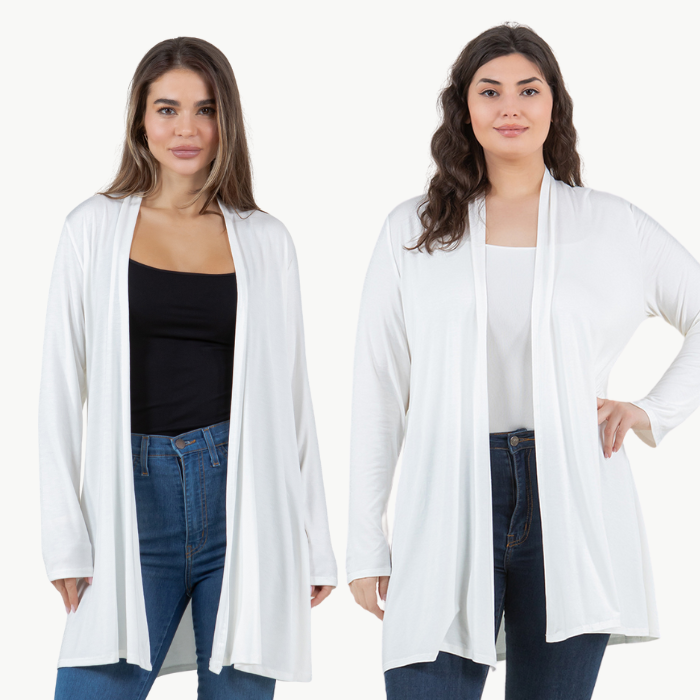 Long Sleeve Cardigan (Straight Hem)