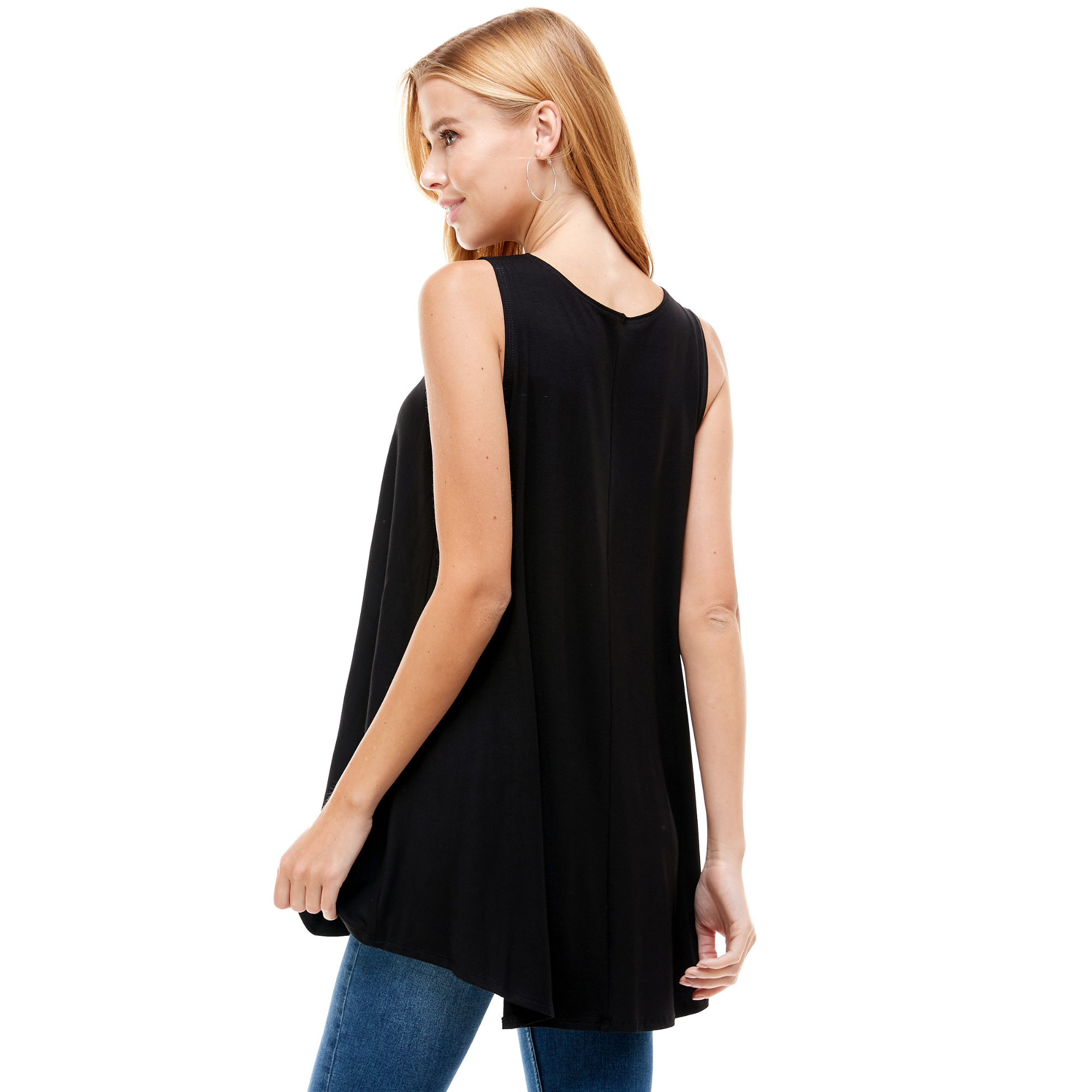 3-Pack Sleeveless Tunic Top – Long Loose Fit Tank Blouse for Casual Wear Azules 2DC