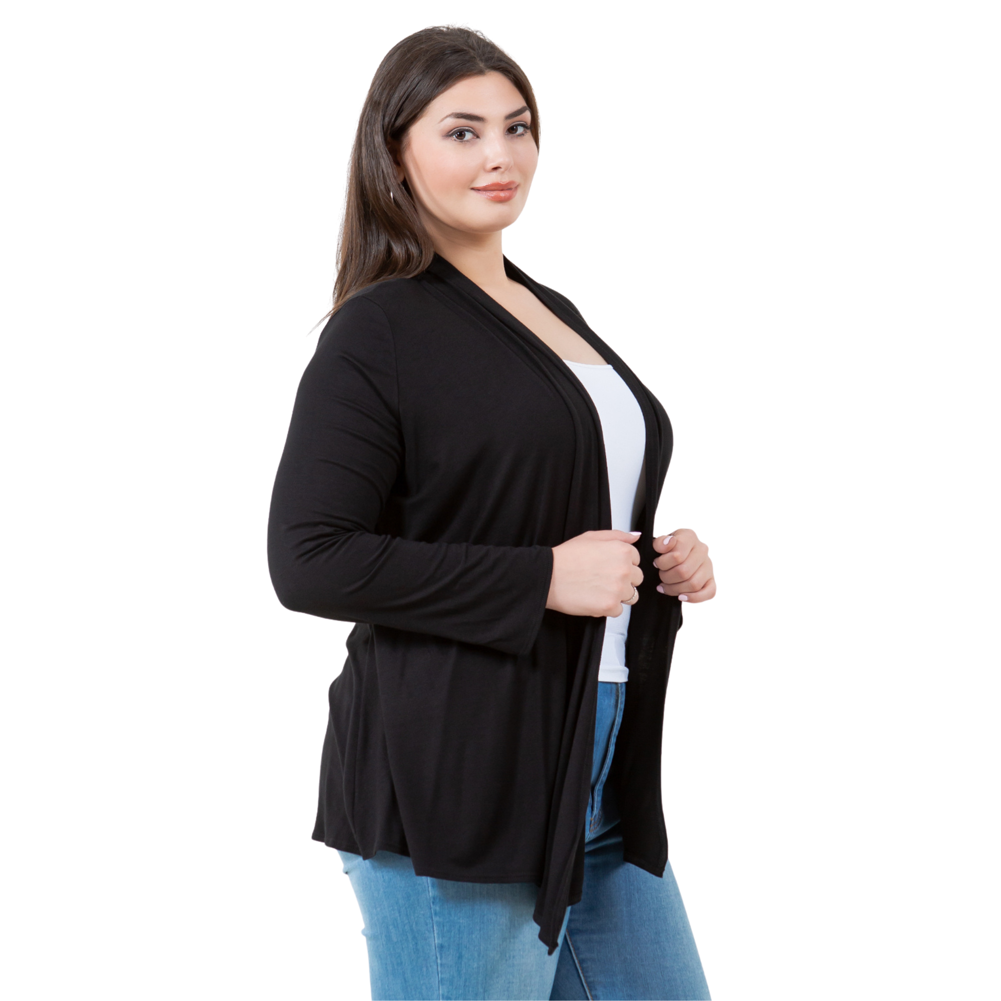 3-Pack Long Sleeve Cardigan – Open Front Lightweight Cardigan Azules 2DC