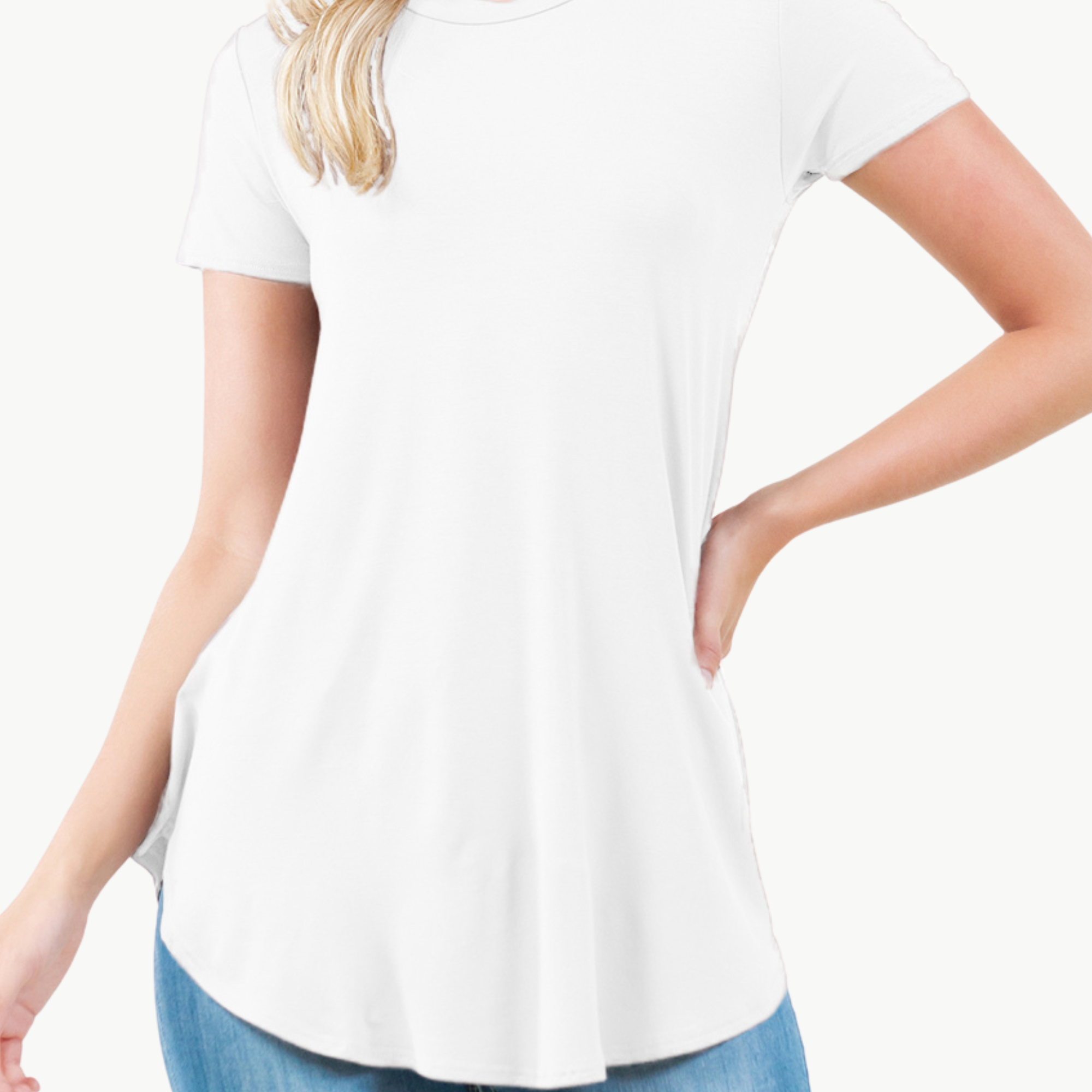 Short Sleeve Tunic Top – Loose Fit Blouse for Casual Wear