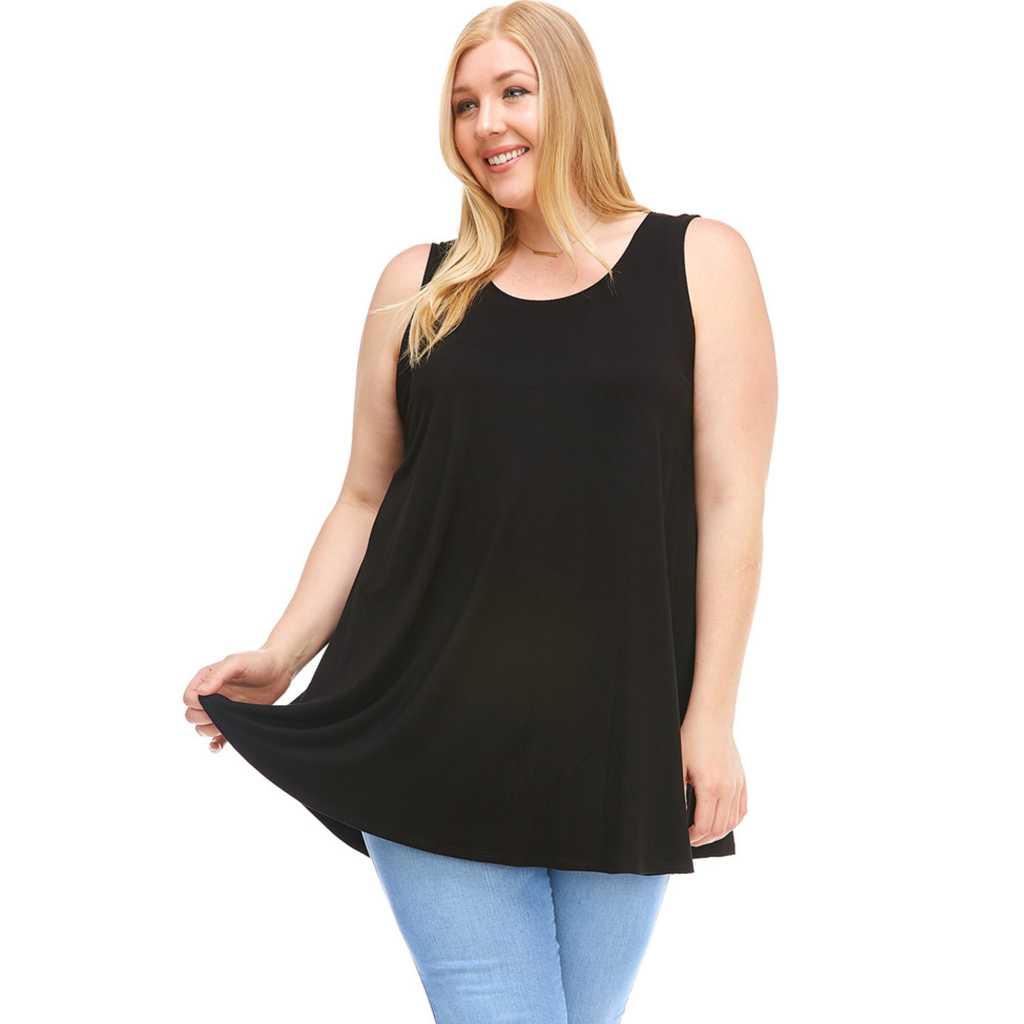 3-Pack Sleeveless Tunic Top – Long Loose Fit Tank Blouse for Casual Wear Azules 2DC