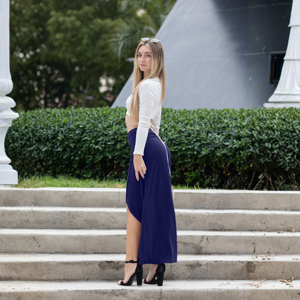 3-Pack Cross over Midi Skirt Azules 2DC