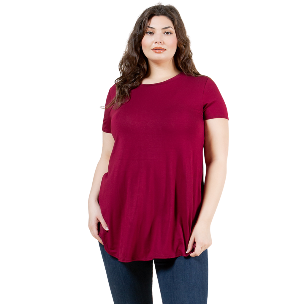 3-Pack Short Sleeve Tunic Top – Loose Fit Blouse for Casual Wear Azules 2DC