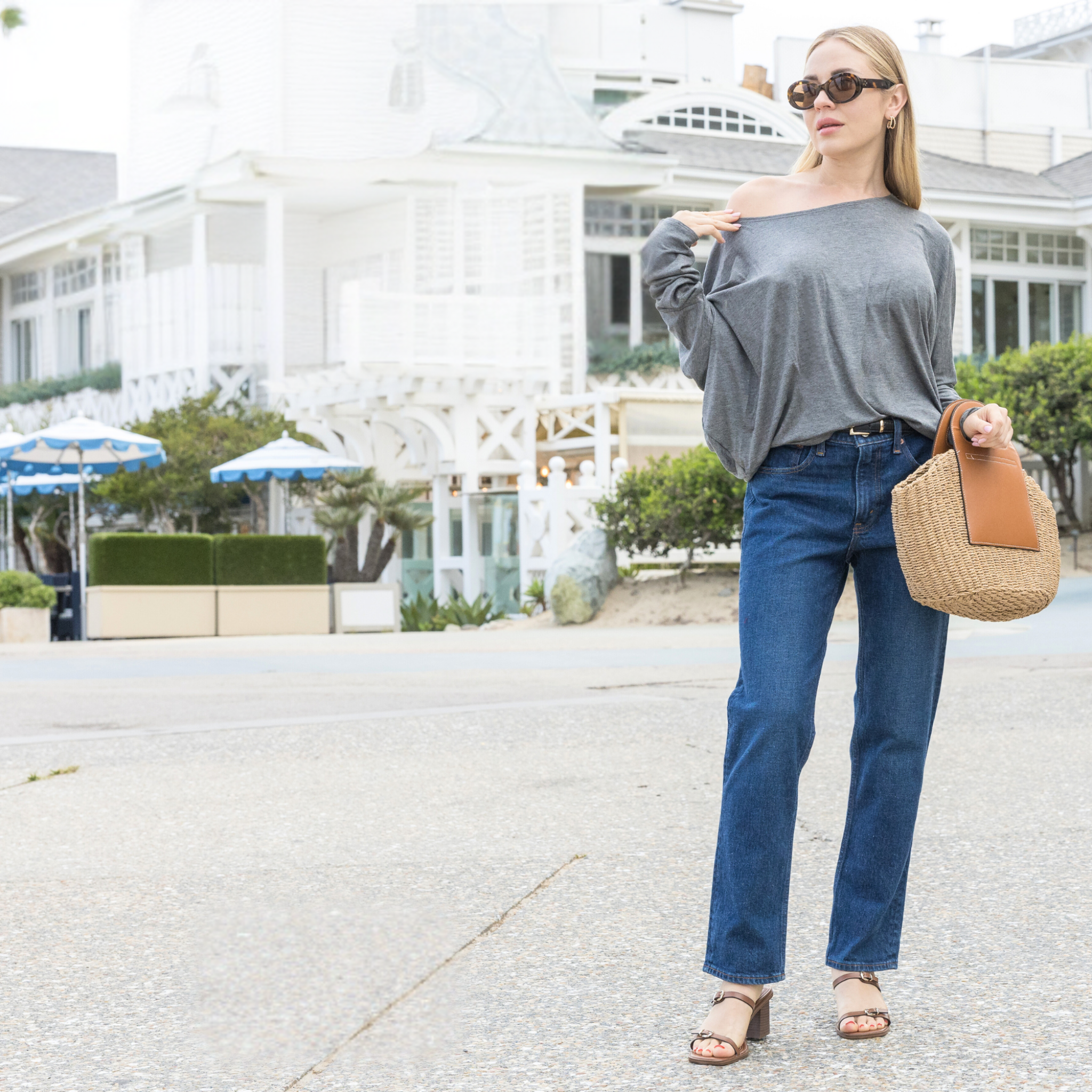 Dolman Top – Oversized Off Shoulder Batwing Long Sleeve Sweater Tunic Blouse