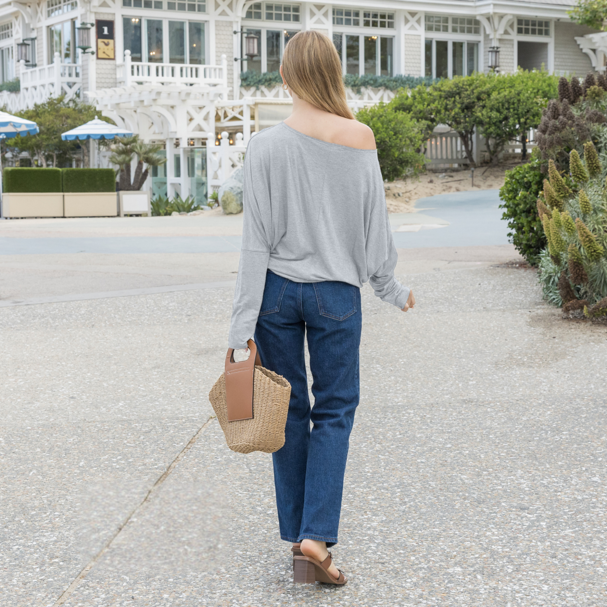 Dolman Top – Oversized Off Shoulder Batwing Long Sleeve Sweater Tunic Blouse